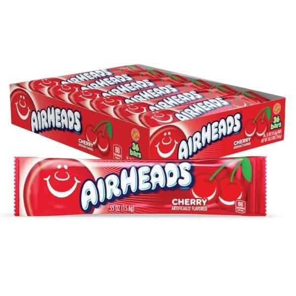 Airheads Bar Cherry (36 x 16g) - CandyRoyal