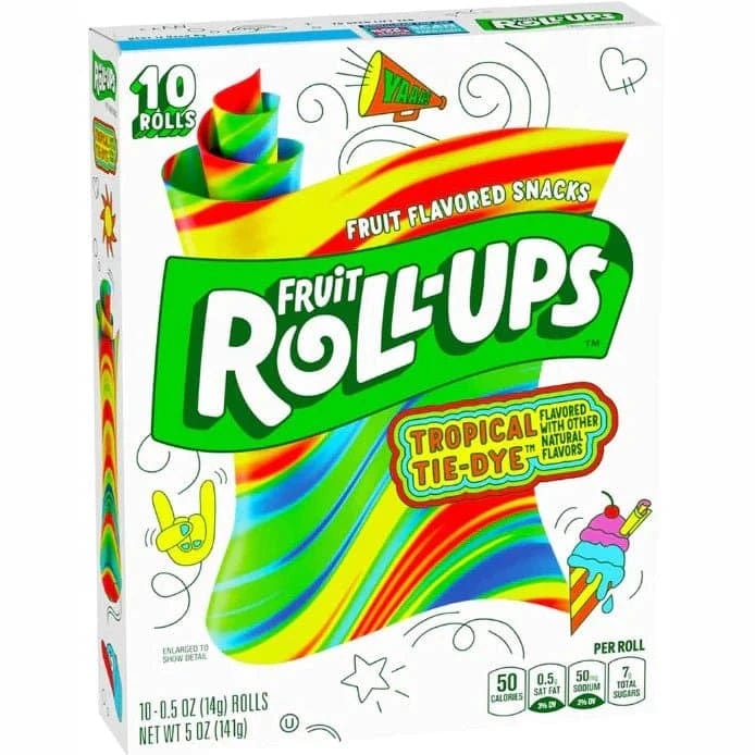 Fruit Roll - Ups Tropical Tie Dye 141g - CandyRoyal