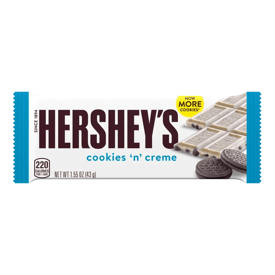 Hershey's Cookies 'N' Creme 43g - CandyRoyal