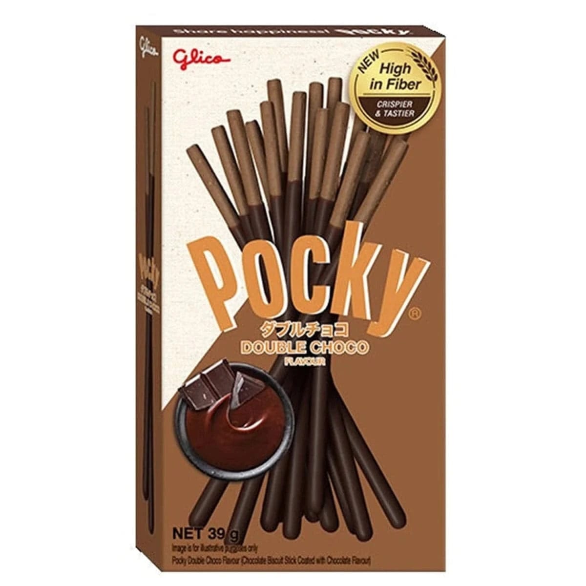 Pocky Double Chocolate Flavour 47g - CandyRoyal